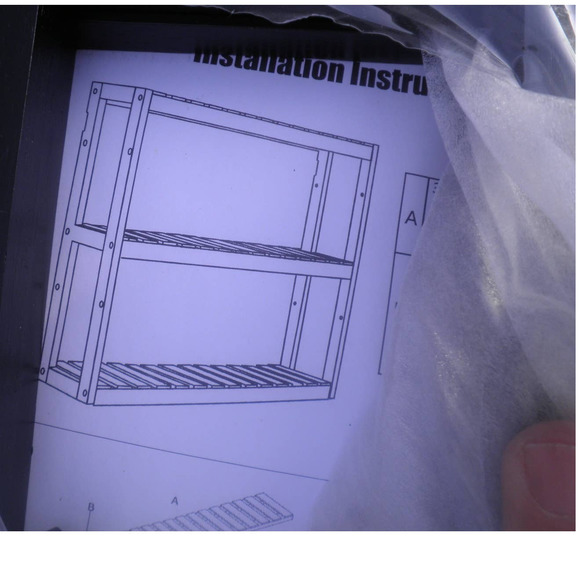 Bamboo Bathroom Shelves, Black, Added Space in Bathroom / Kitchen / Living Room - Picture 9 of 10